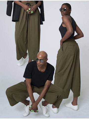 Tech Wide Pants Khaki - ATHPLATFORM - BALAAN 1