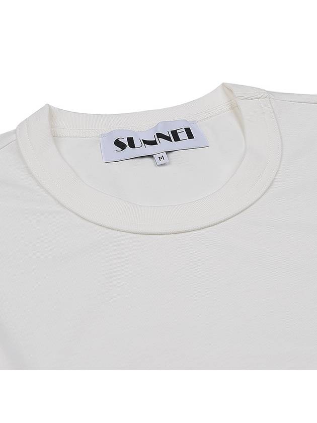 Embroidered Logo Short Sleeve T-Shirt White - SUNNEI - BALAAN 6