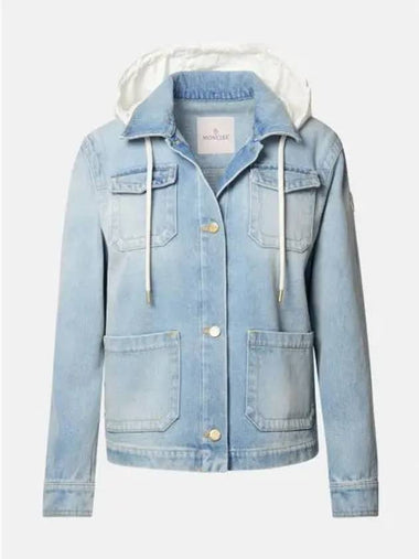 24 1A00114 597LH 715 MELISSA Denim Jacket 1244957 - MONCLER - BALAAN 1