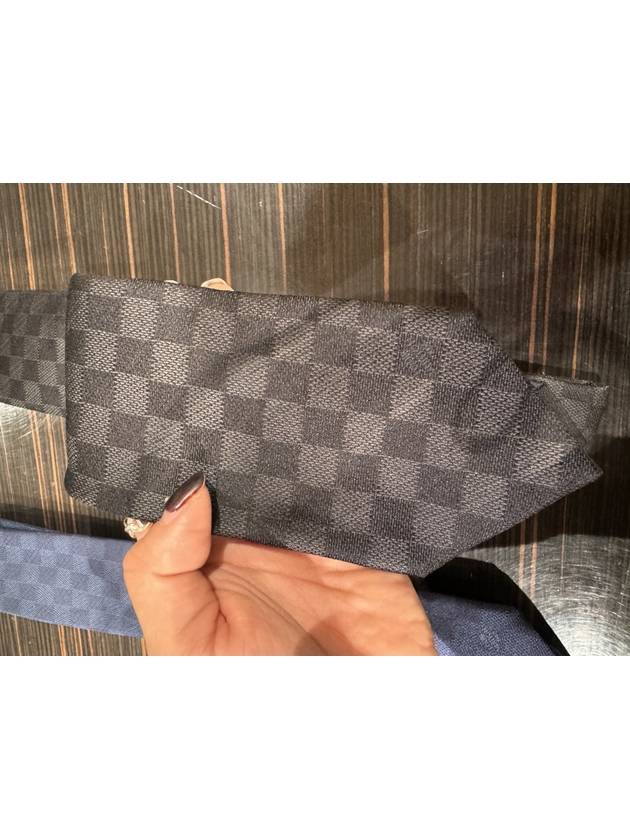 Damier Classic Tie Black - LOUIS VUITTON - BALAAN 3