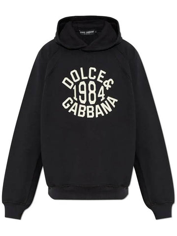 Dolce Gabbana logo print hoodie G9ASSTG7NTM N0000 - DOLCE&GABBANA - BALAAN 1