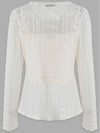 Golden Wave Lace Cardigan Sleeveless Set up Cream - MICANE - BALAAN 7