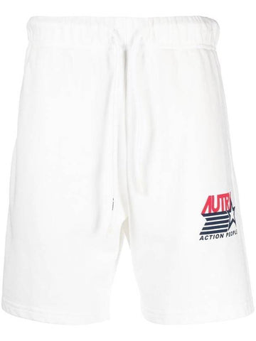 Iconic Logo Shorts White - AUTRY - BALAAN 1