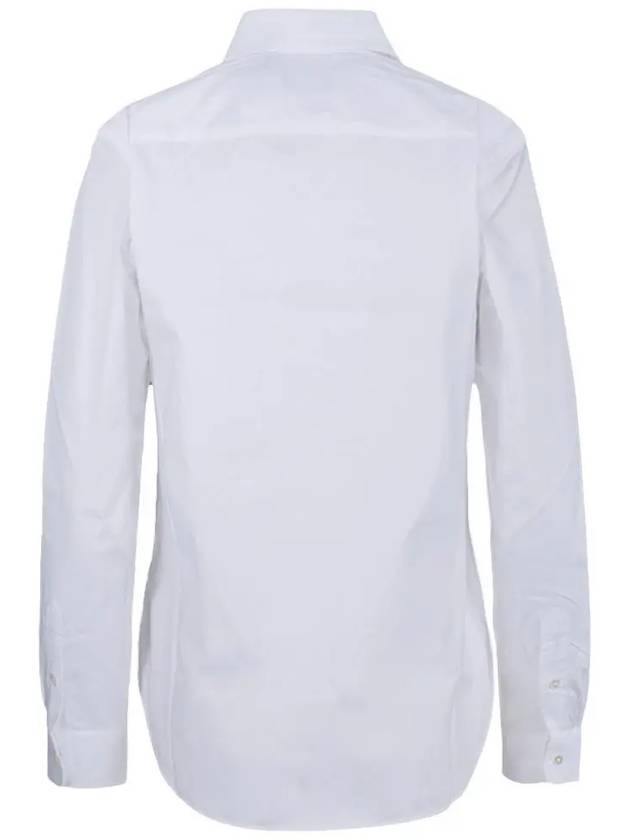 Embroidered Pony Logo Cotton Long Sleeve Shirt White - POLO RALPH LAUREN - BALAAN 4