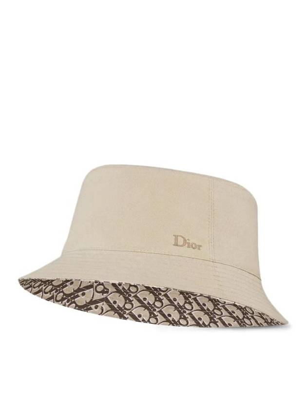 Oblique Reversible Bucket Hat Beige - DIOR - BALAAN 1