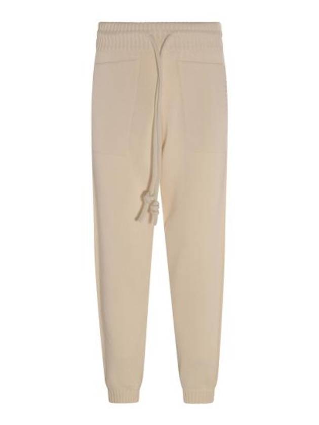 Diag Stripe Knitted Track Pants Ivory - OFF WHITE - BALAAN 2