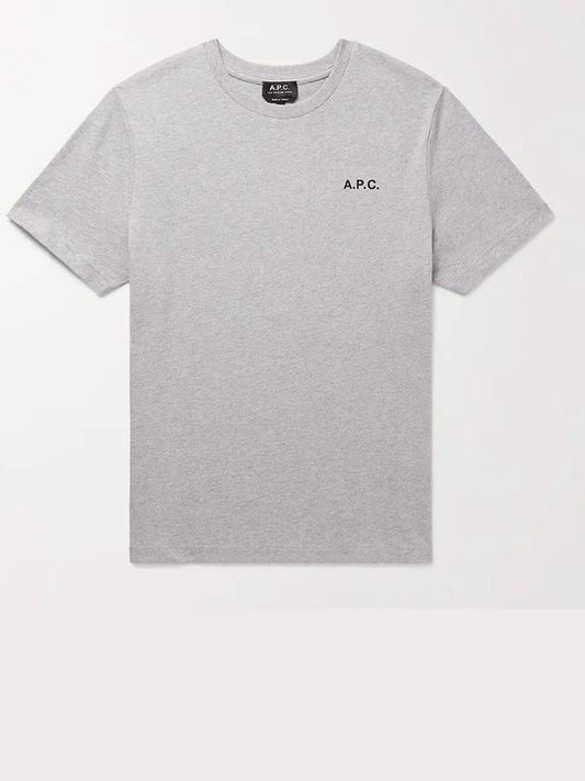 Wave Short Sleeve T-Shirt Heather Pale Grey - A.P.C. - BALAAN 2