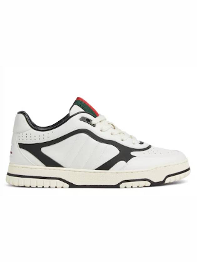 Reweb Leather Low Top Sneakers White - GUCCI - BALAAN 2