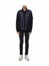 Men's Logo Patch Puffer Vest Navy - STONE ISLAND - BALAAN 4