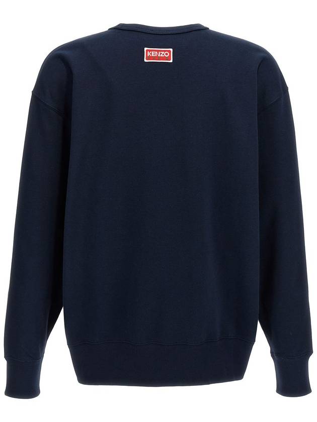 Lucky Tiger Embroidered Oversized Sweatshirt Navy - KENZO - BALAAN 3