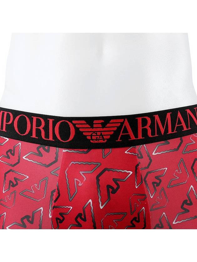 Men's All-Over Eagle Recycle Boxer Briefs Red - EMPORIO ARMANI - BALAAN 6