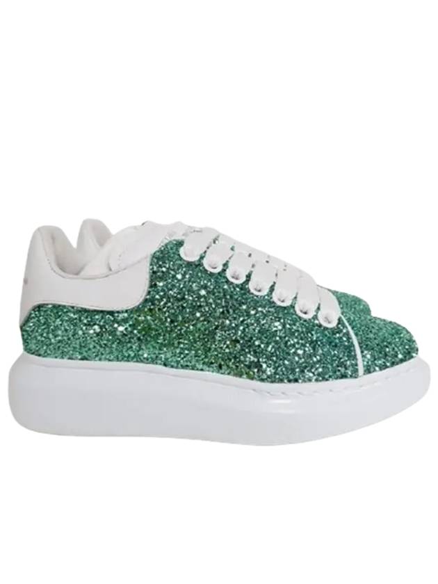 Glitter Oversole Low Top Sneakers Green - ALEXANDER MCQUEEN - BALAAN 2