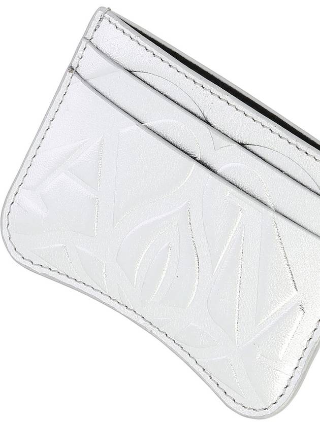 Seal Card Wallet Silver - ALEXANDER MCQUEEN - BALAAN 5