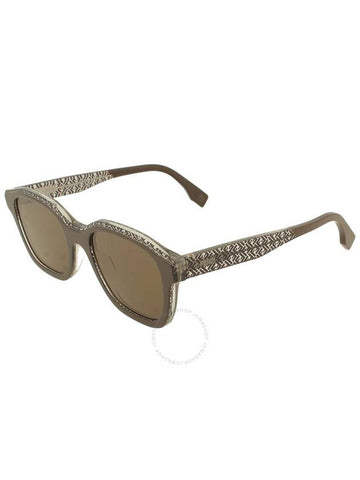 Fendi Brown Square Men's Sunglasses FE40077I 50E 51 - FENDI - BALAAN 1