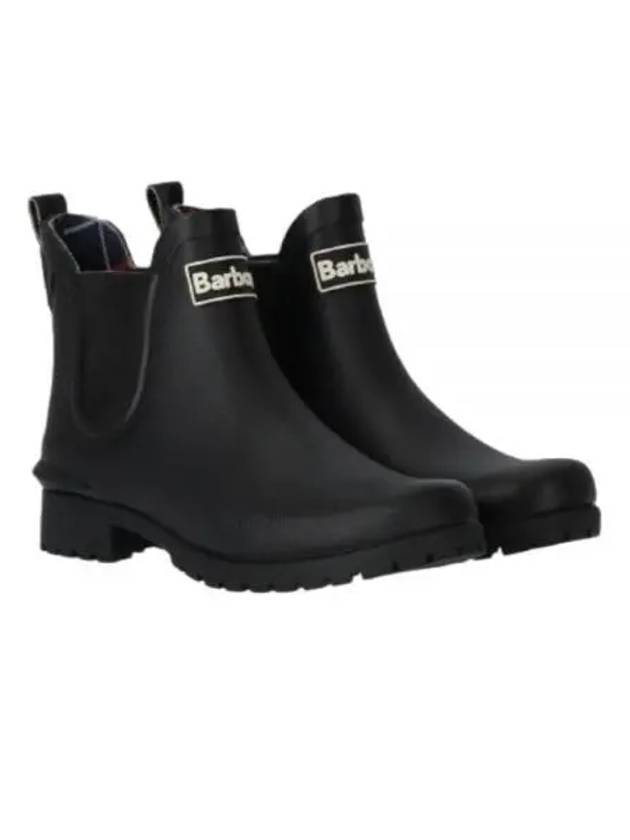 Wilton Wellington Chelsea Rain Boots Black - BARBOUR - BALAAN 2