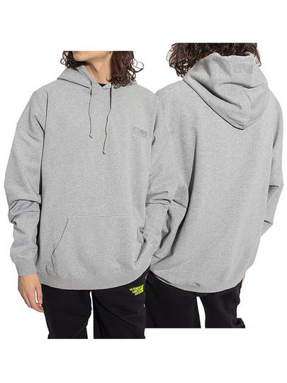 Embroidered Logo Hoodie Grey - VETEMENTS - BALAAN 2