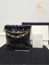 Used luxury goods Lewis It Black gold calfskin pearl 22 bag mini - CHANEL - BALAAN 7