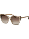 Sunglasses TF973K 45F square horn rim cat eye transparent oversized - TOM FORD - BALAAN 7