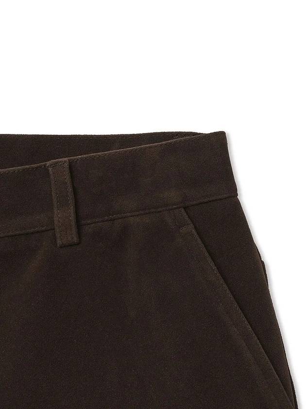 Suede Short Deep Brown - NOIRER FOR WOMEN - BALAAN 6