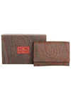 Paisley Card Wallet Brown - ETRO - BALAAN 5