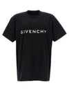 Logo Oversized Cotton Short Sleeve T-Shirt Black - GIVENCHY - BALAAN 2