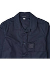 Metropolis Long Sleeve Shirt Navy - CP COMPANY - BALAAN 4