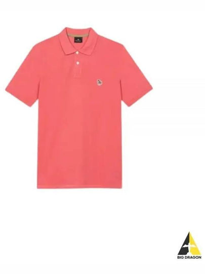 Zebra Regular Fit Polo Shirt Pink - PAUL SMITH - BALAAN 2