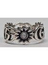 Double G Vintage Sterling Silver Flower Ring No 16 - GUCCI - BALAAN 4