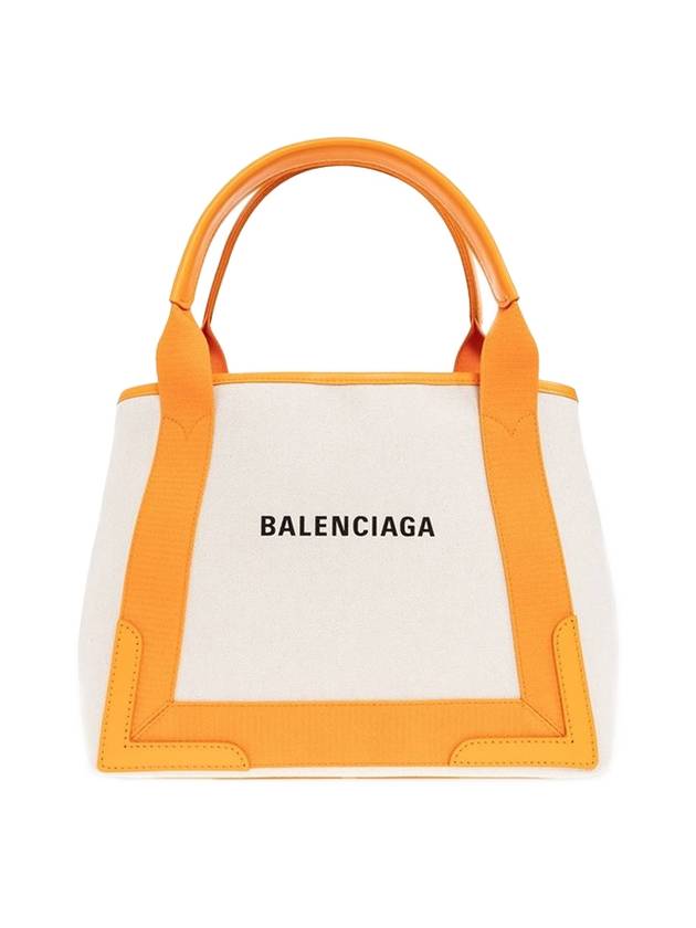 Cabas Logo Canvas Small Tote Bag Dark Orange - BALENCIAGA - BALAAN 1