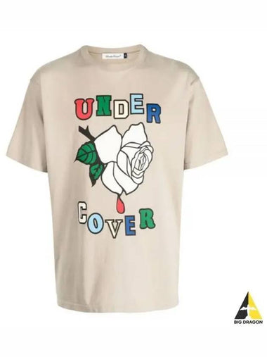 UC2C3807 BEIGE graphic printing short sleeve t shirt - UNDERCOVER - BALAAN 1