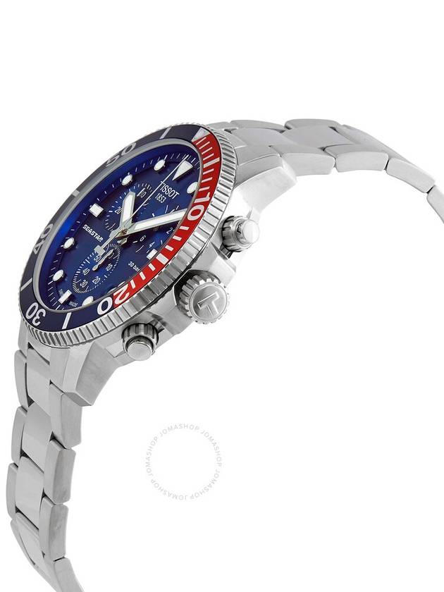 Tissot Seastar Chronograph Quartz Blue Dial Pepsi Bezel Men's Watch T120.417.11.041.03 - TISSOT - BALAAN 2