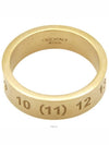 Numerical Engraved Logo Ring Gold - MAISON MARGIELA - BALAAN 4