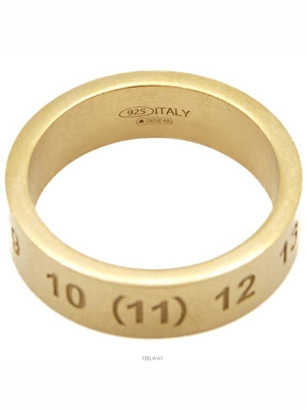 Numerical Engraved Logo Ring Gold - MAISON MARGIELA - BALAAN 4