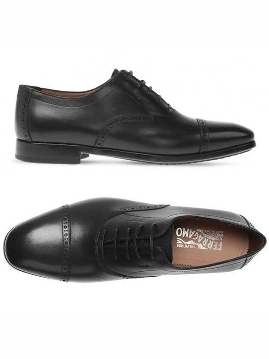 Riley Lace Up Loafers Black - SALVATORE FERRAGAMO - BALAAN 2