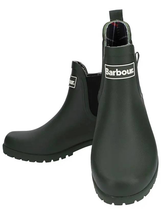 Wilton Wellington Chelsea Rain Boots Green - BARBOUR - BALAAN 3