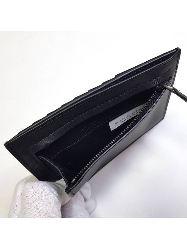 Intrecciato Card Wallet Black - BOTTEGA VENETA - BALAAN 5