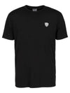 Core Shield Short Sleeve T-Shirt Black - EMPORIO ARMANI - BALAAN 1