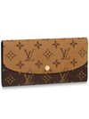 Emily Monogram Reverse Canvas Long Wallet Brown - LOUIS VUITTON - BALAAN 2