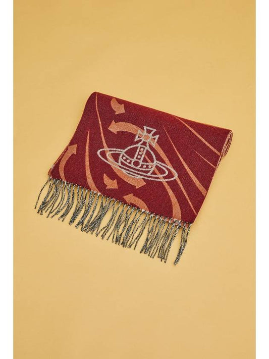 [VIVIENNE WESTWOOD] ARROW SCARF 35X195 8103013B-W00D1-FP BURGUNDY - VIVIENNE WESTWOOD - BALAAN 2