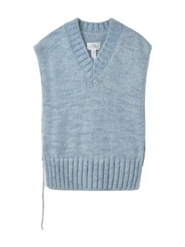 Gillette knit vest sky blue - MAISON MARGIELA - BALAAN 1