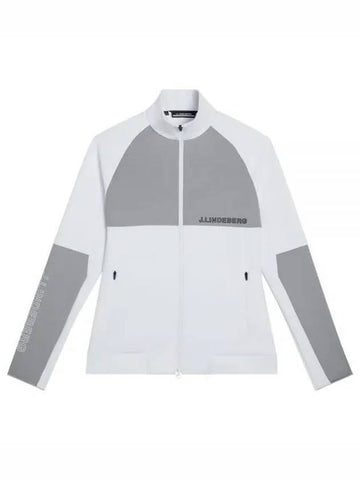 Lazarus Mid Layer Zip-Up Jacket Grey White - J.LINDEBERG - BALAAN 1