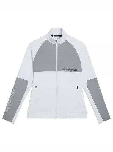 Lazarus Mid Layer Zip-Up Jacket Grey White - J.LINDEBERG - BALAAN 1