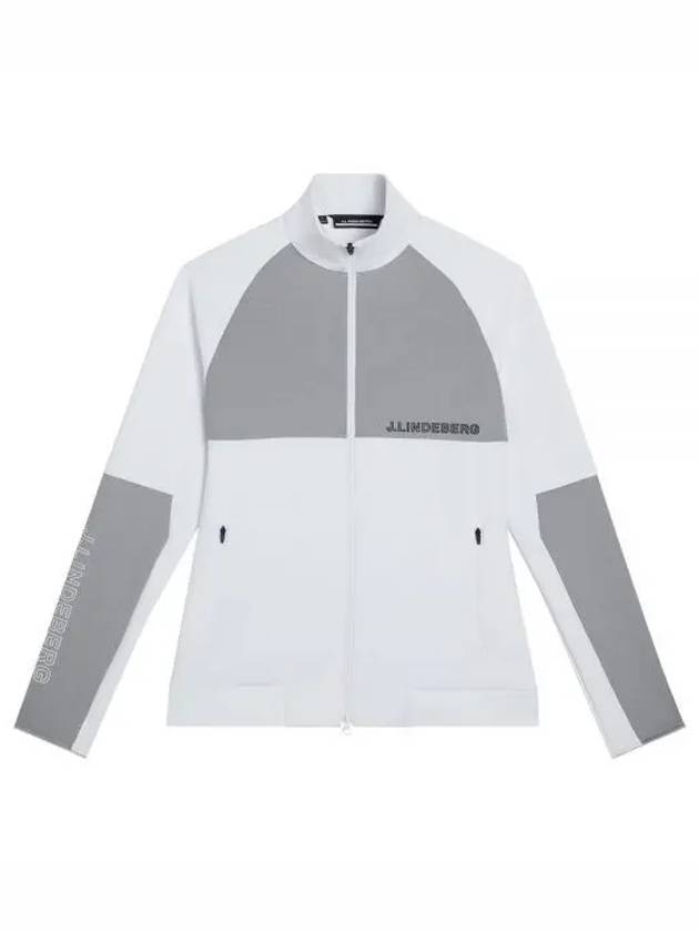 Lazarus Mid Layer Zip-Up Jacket Grey White - J.LINDEBERG - BALAAN 2