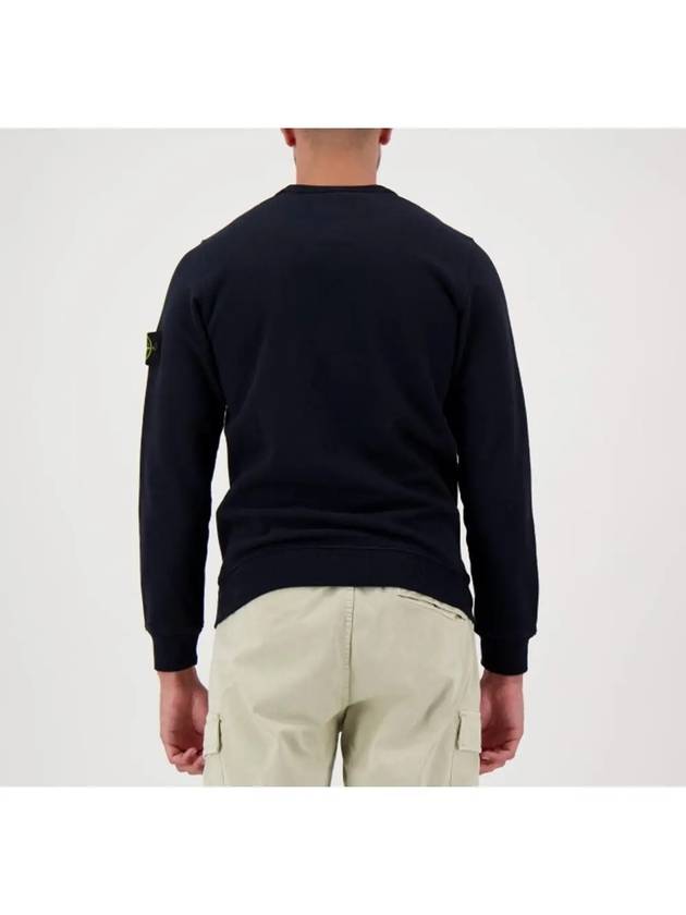 Wappen Patch Crew Neck Cotton Sweatshirt Navy - STONE ISLAND - BALAAN 4