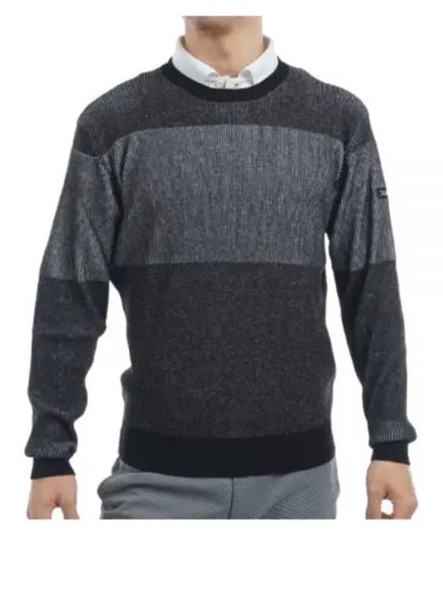 Ribbed Crew neck Knit TLPMK332J BW Men s - TITLEIST - BALAAN 1