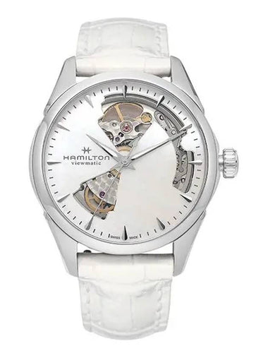 Jazzmaster Open Heart Lady Auto 36MM Watch White - HAMILTON - BALAAN 1