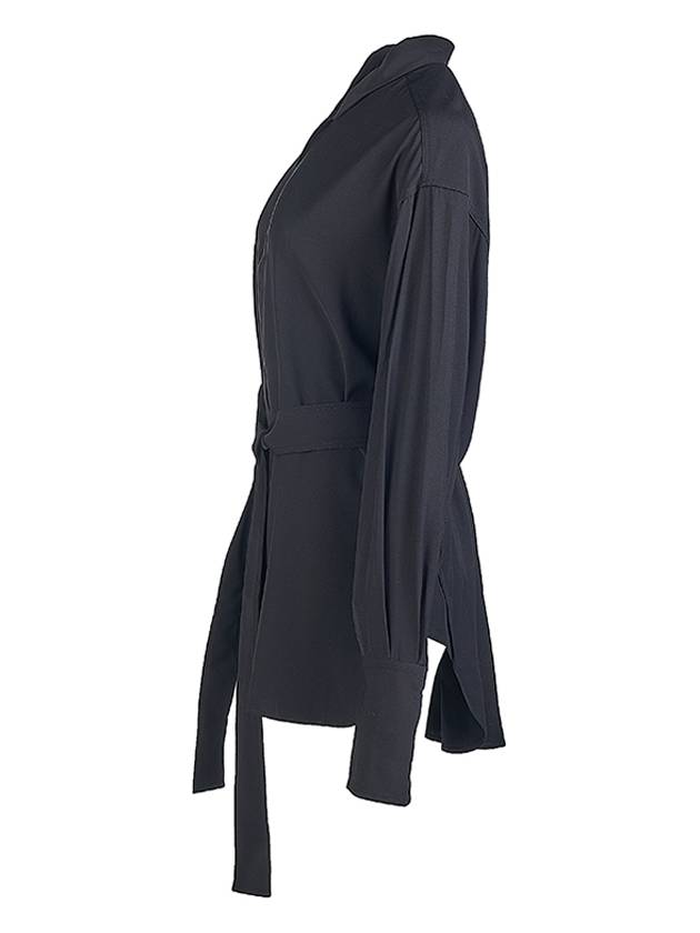 Condell belted shirt CONDELL SNW1095 BLACK - STUDIO NICHOLSON - BALAAN 3