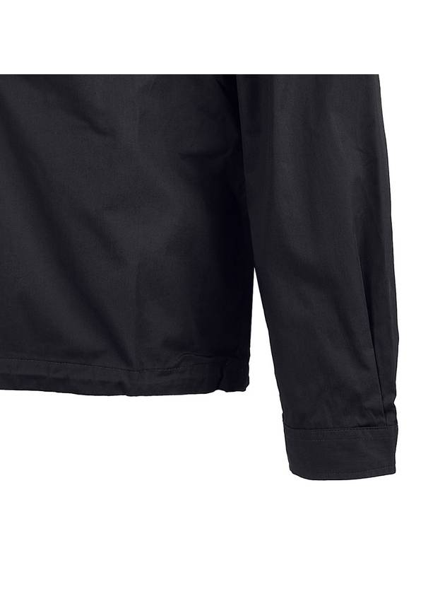 Metropolis Series Gabardine Pocket Long Sleeve Shirt Black - CP COMPANY - BALAAN 7