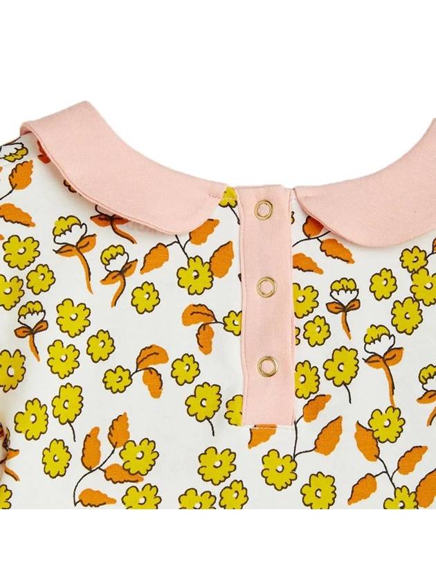 Kids Flower Pattern Collar One Piece 24250110 00 - MINI RODINI - BALAAN 4