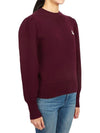 Kelaya Embroidered Logo Knit Top Dark Plum - ISABEL MARANT - BALAAN 4